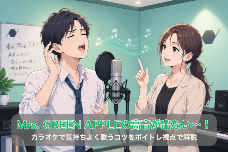 Mrs. GREEN APPLEの高音が出ない…！カラオケで気持ちよく歌うコツをボイトレ視点で解説