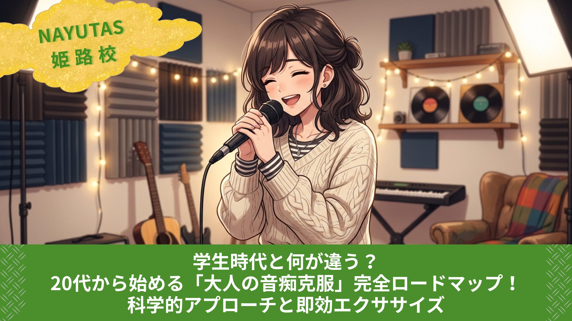 学生時代と何が違う？20代から始める「大人の音痴克服」完全ロードマップ！科学的アプローチと即効エクササイズ