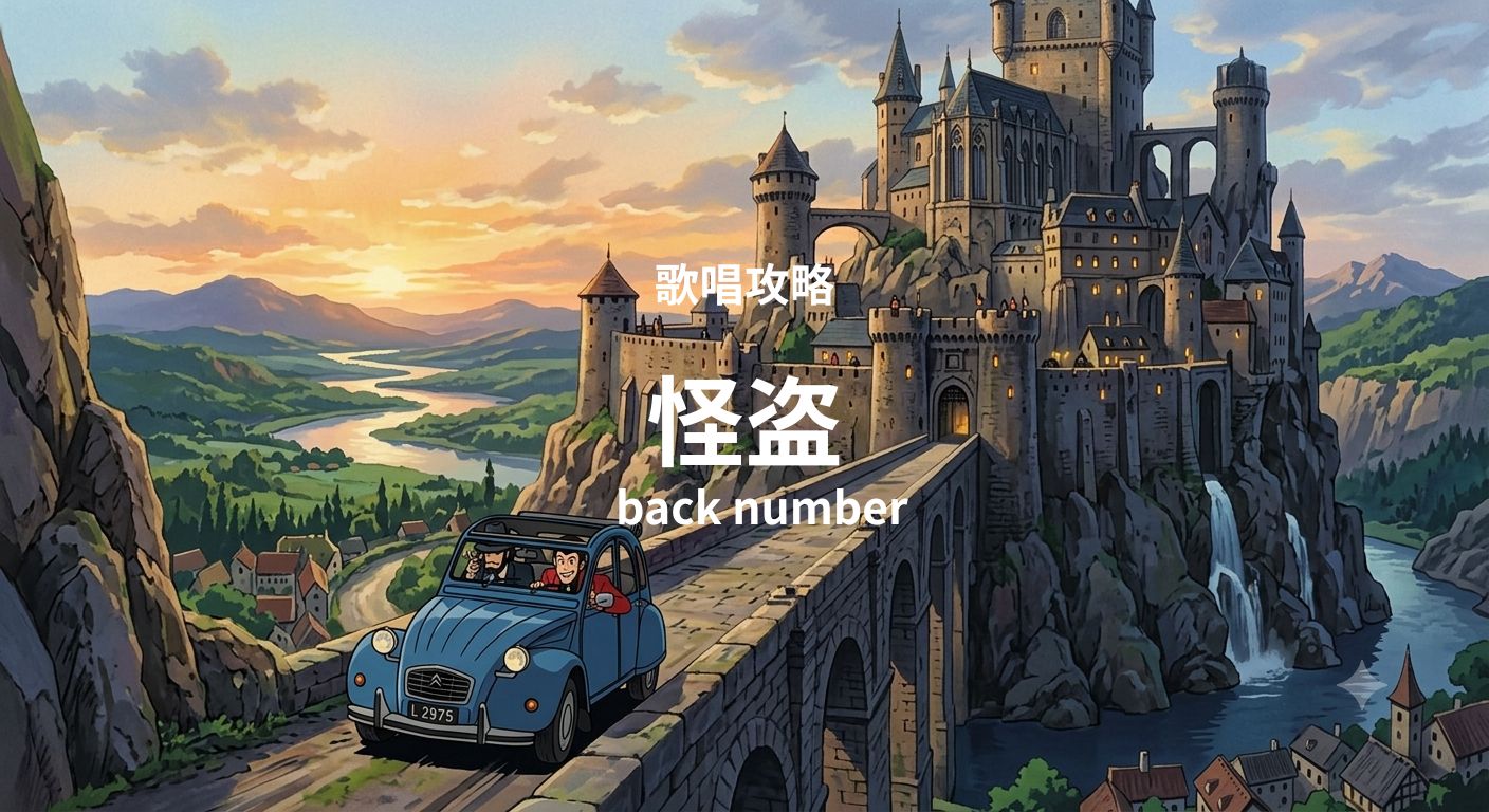 歌唱「怪盗」（back number）歌唱攻略！～ボイトレ・ダンス無料体験受付中　ナユタス府中校