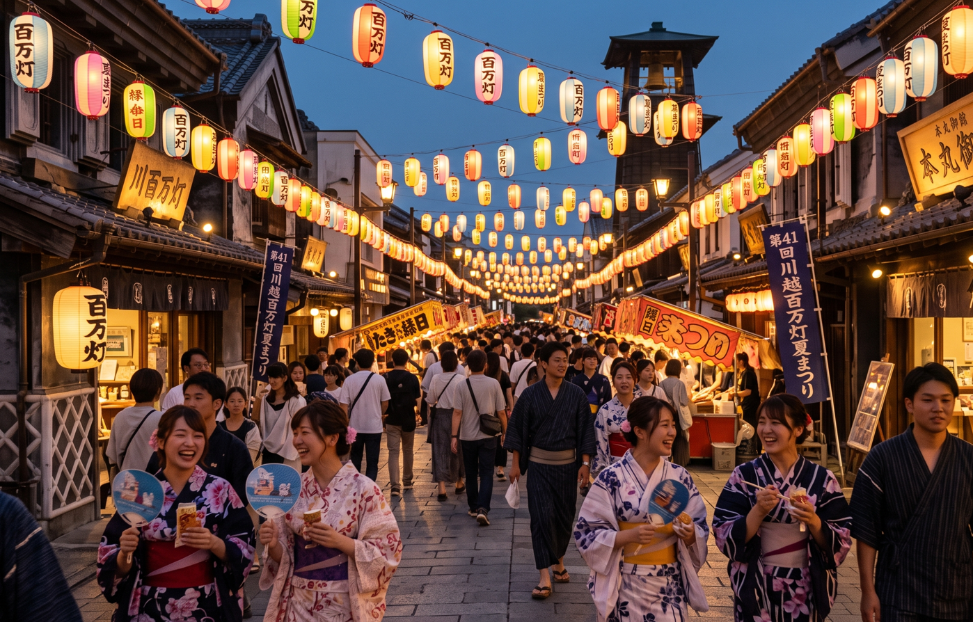 【川越百万灯夏まつり】2026年7月25日（土）・7月26日（日）開催☆