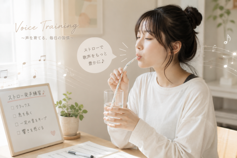 【NAYUTASU西宮北口校】近所迷惑にならない！お家でこっそり上手くなる「ストロー発声」ボイトレ法