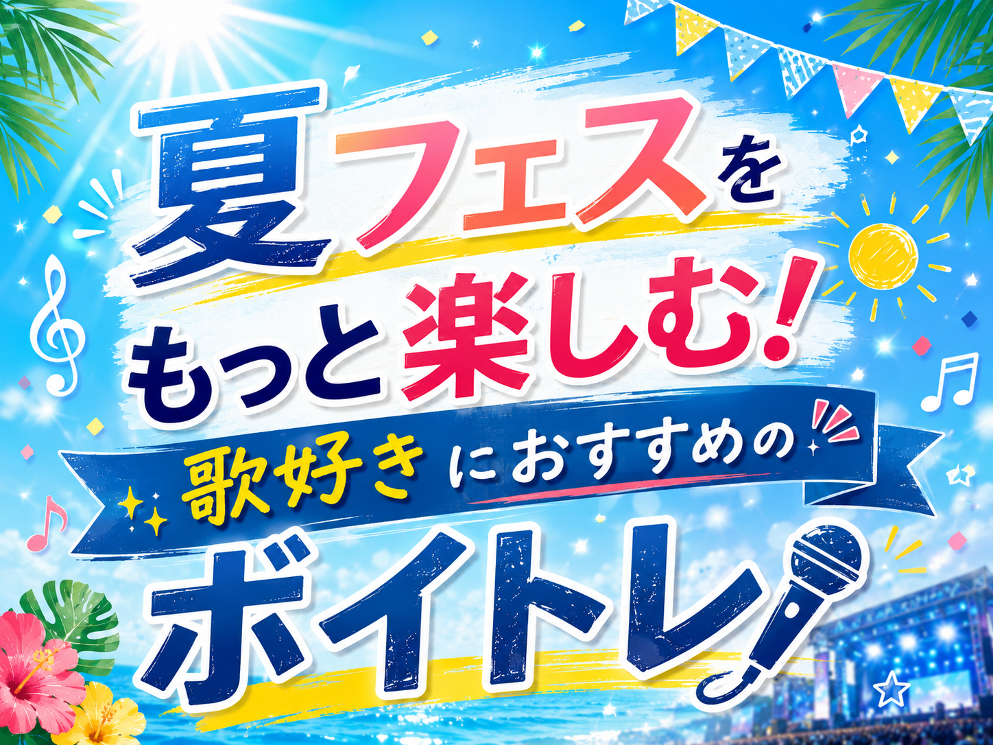 夏フェスをもっと楽しむ！歌好きにおすすめのボイトレ🎤｜NAYUTAS上野校