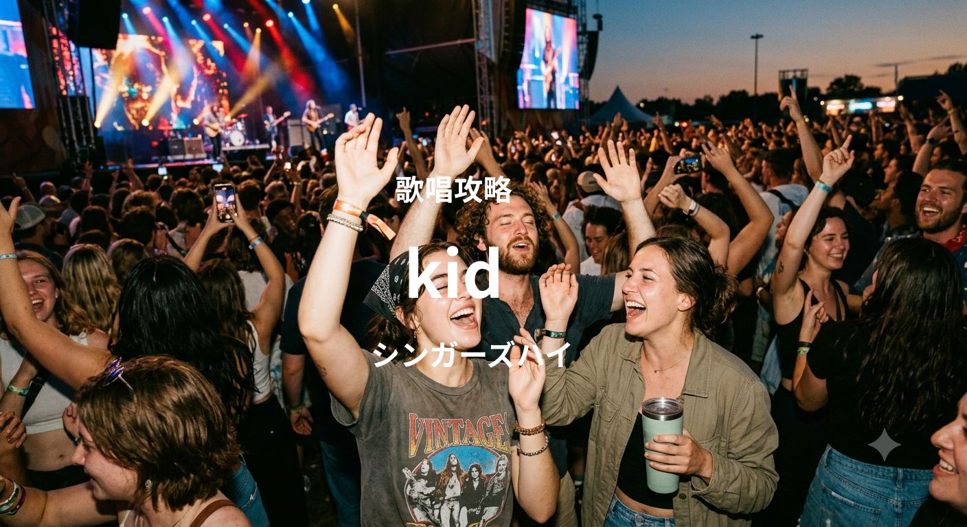「Kid」（シンガーズハイ）歌唱攻略！～ボイトレ・ダンス無料体験受付中　ナユタス府中校