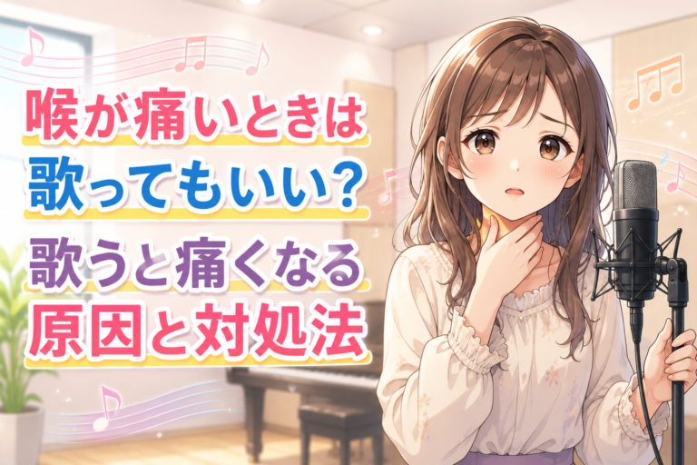 喉が痛いときは歌ってもいい？歌うと痛くなる原因と対処法