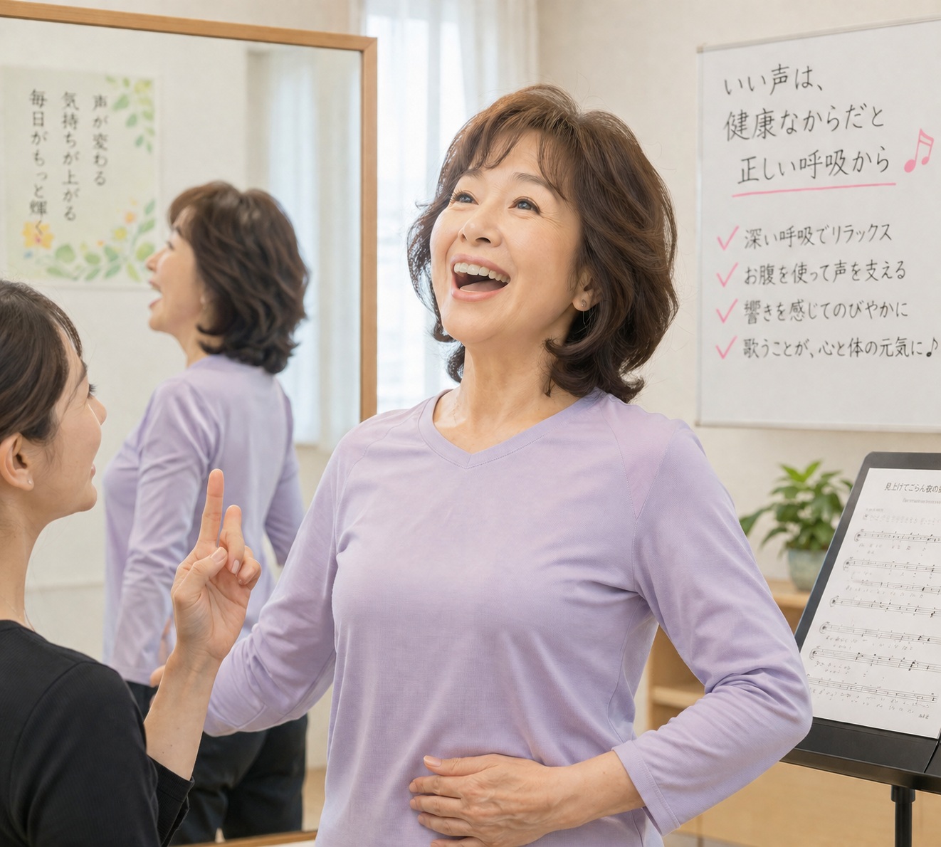 🎤60代から始めるボイトレ｜歌う喜びで心と体を元気に！無理なく続けられる健康習慣｜NAYUTASセンター北校で今日から一歩🌸