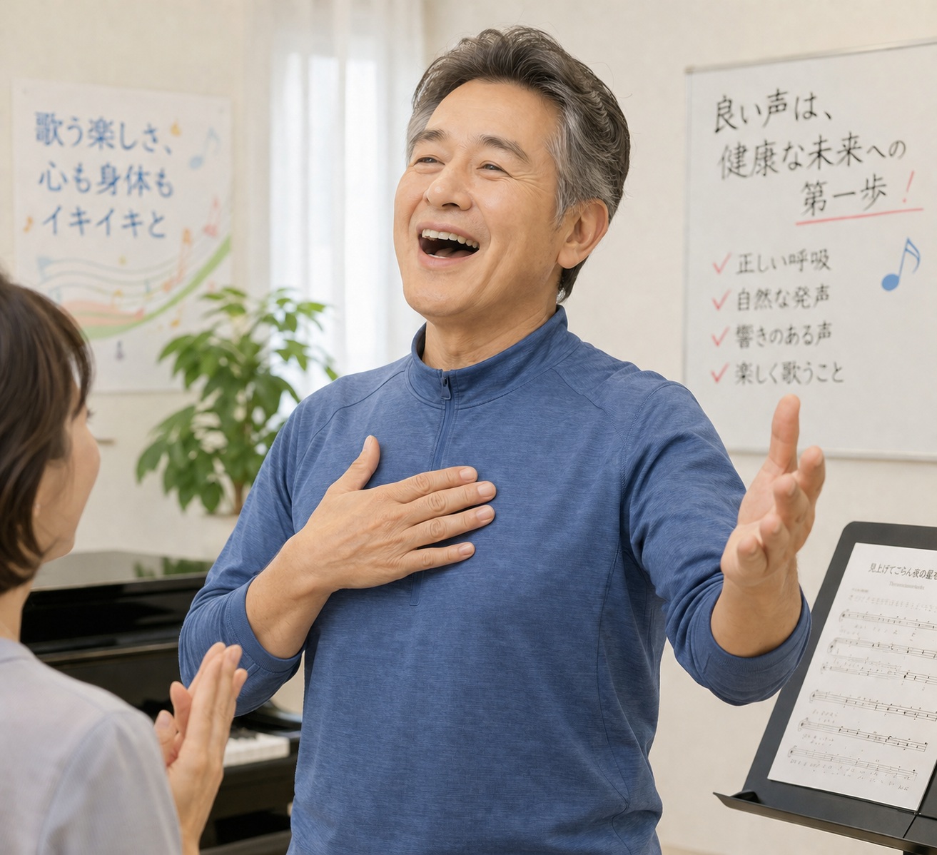 🎤シニア世代に人気！センター北で始めるマンツーマンボイトレ｜歌う楽しさで毎日をもっと元気に🌟プロ講師が一人ひとりに寄り添うレッスン