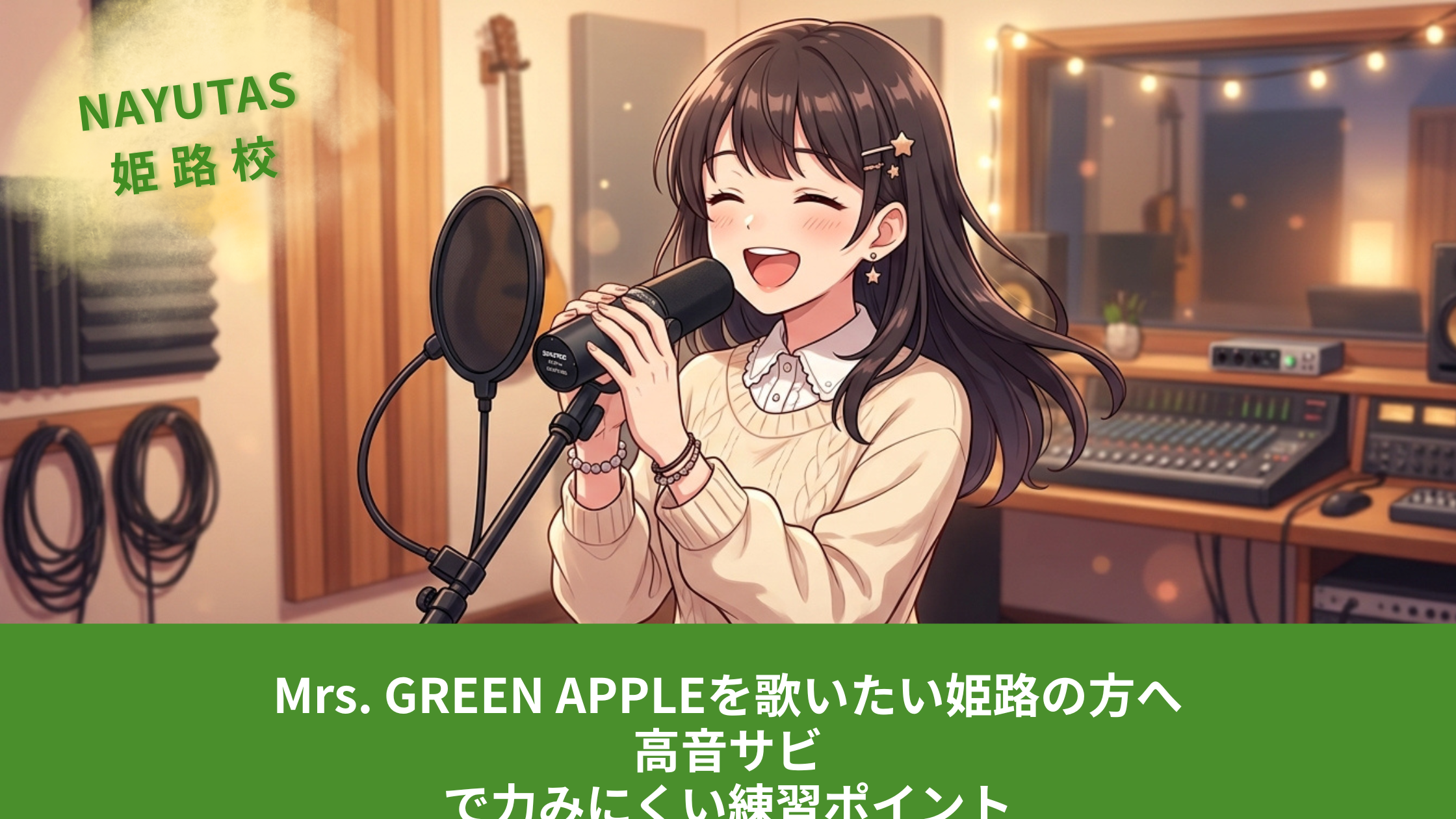 Mrs. GREEN APPLEを歌いたい姫路の方へ｜高音サビで力みにくい練習ポイント