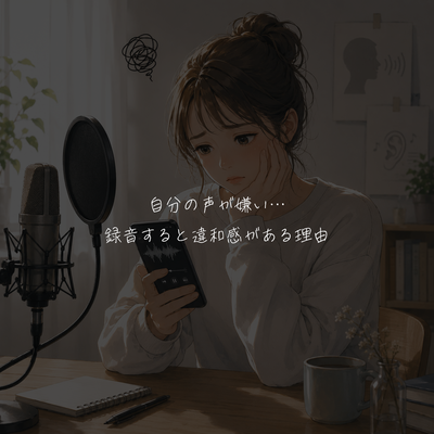 自分の声が嫌い…録音すると違和感がある理由