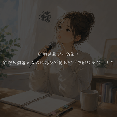 歌詞が飛ぶ人必見！歌詞を間違えるのは暗記不足だけが原因じゃない！？