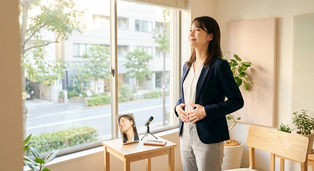 「呼吸から整えるあがり症対策」