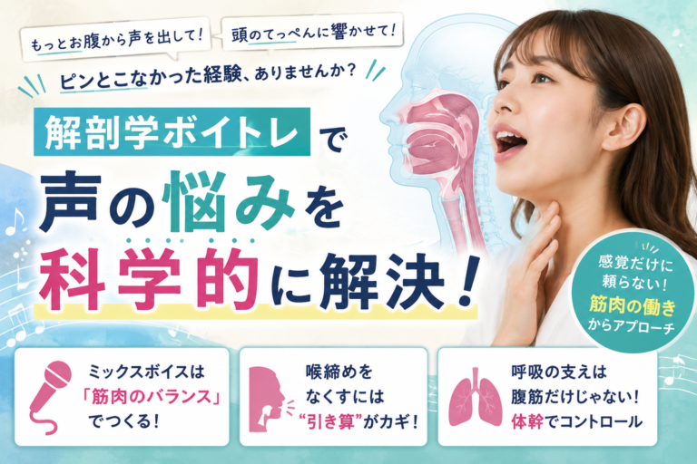 感覚に頼らない！解剖学で紐解く「歌が上手くなる」ボイトレの秘密