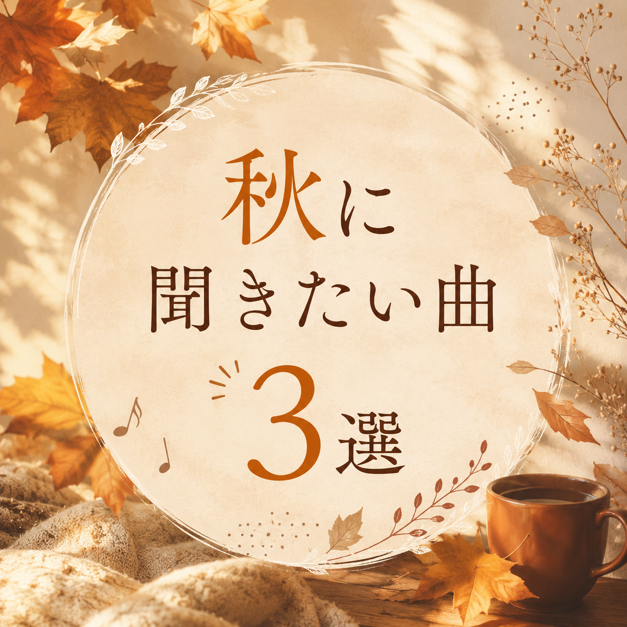 秋に聞きたい曲3選