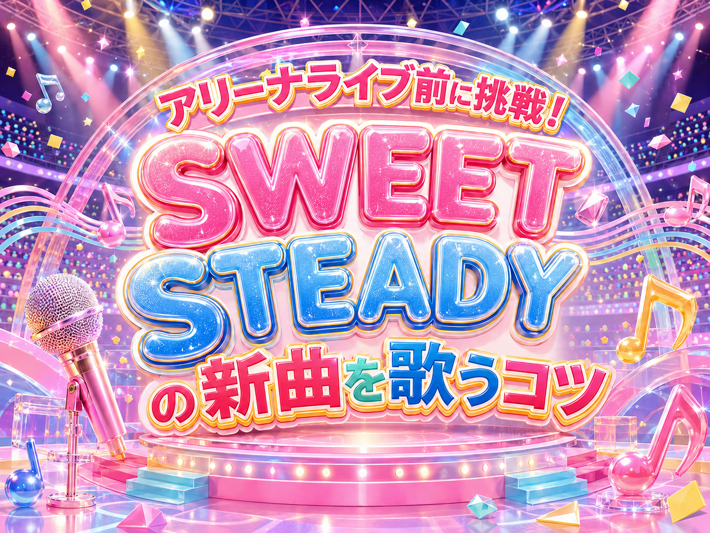 アリーナライブ前に挑戦！SWEET STEADYの新曲を歌うコツ｜NAYUTAS恵比寿校