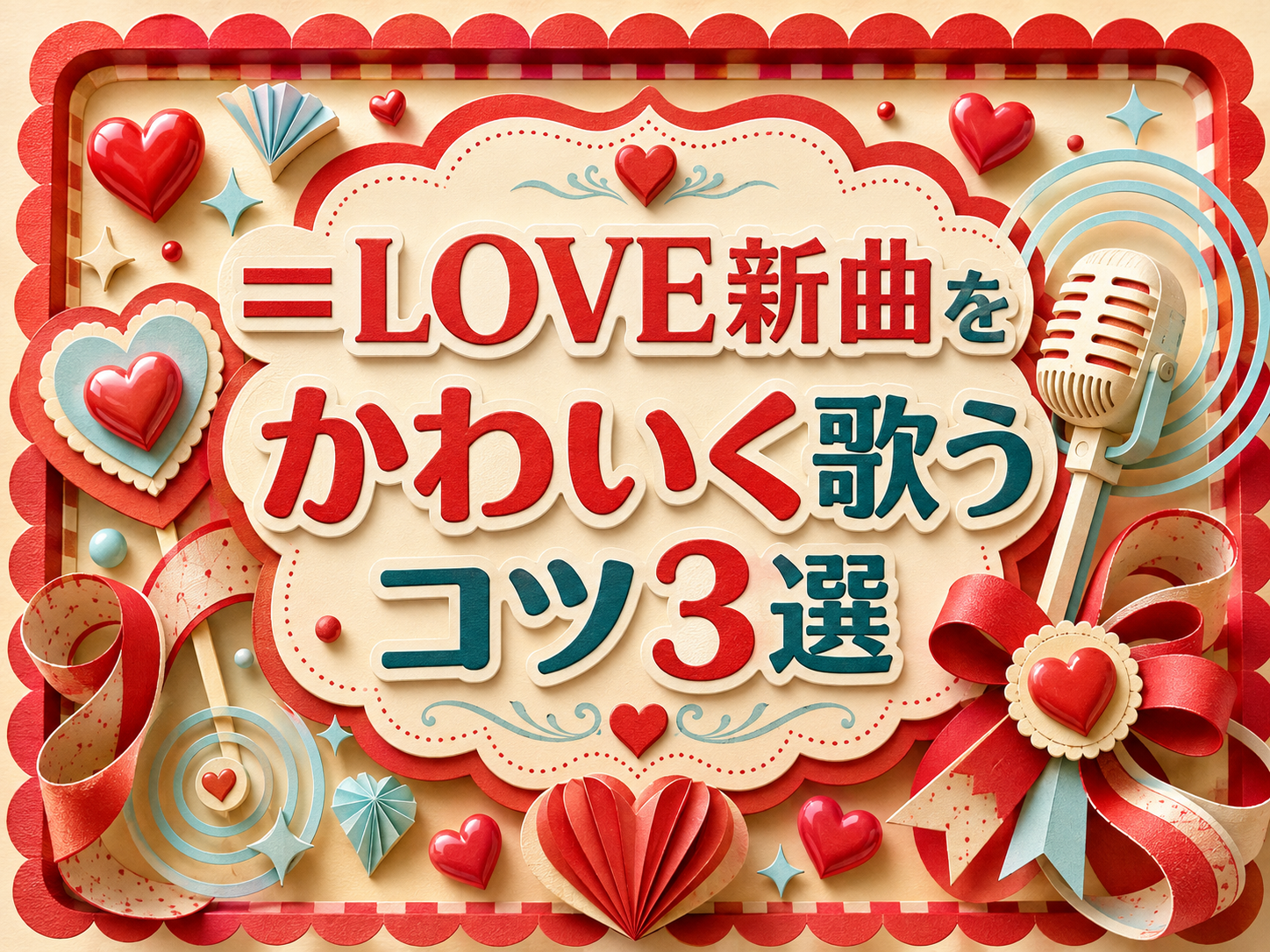 ＝LOVE新曲をかわいく歌うコツ3選｜NAYUTAS武蔵小杉校