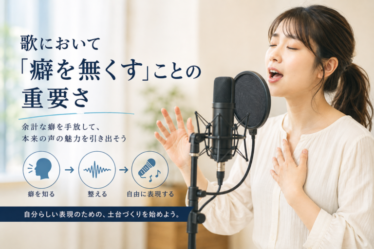 歌において「癖を無くす」ことの重要さ