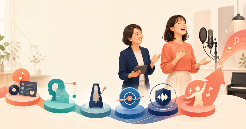 カラオケが上手くなる練習順｜選曲・キー・音程・表現の基本