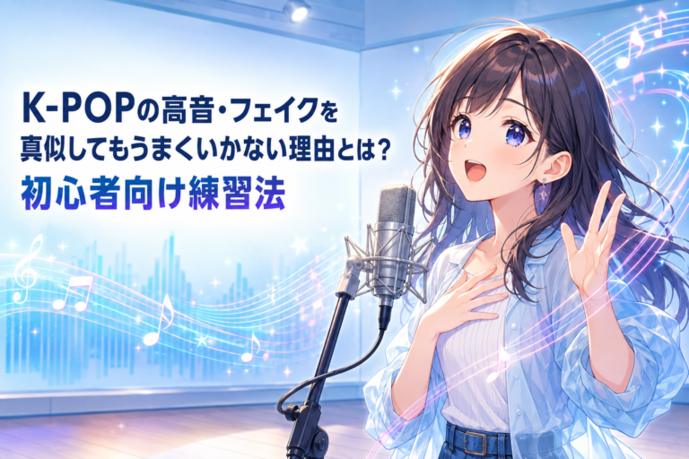 K-POPの高音・フェイクを真似してもうまくいかない理由とは？初心者向け練習法