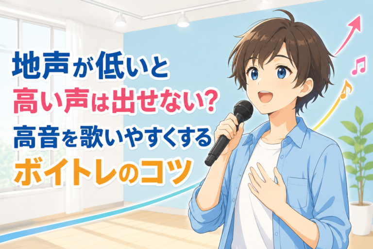 地声が低いと高い声は出せない？高音を歌いやすくするボイトレのコツ