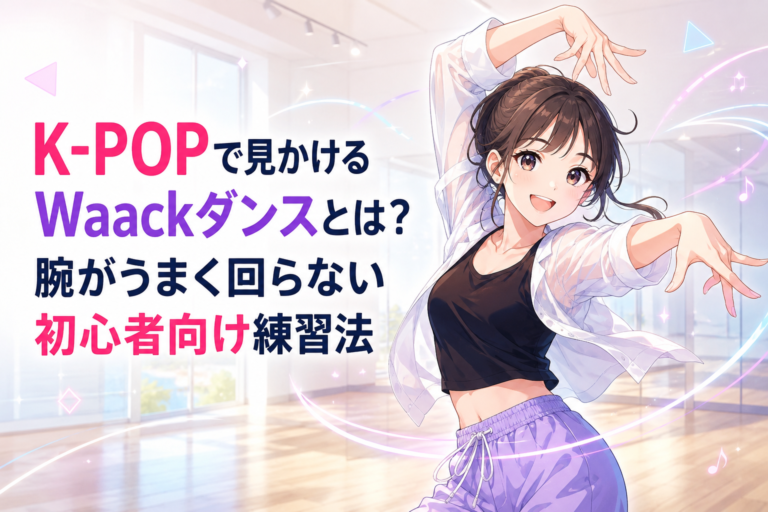 K-POPで見かけるWaackダンスとは？腕がうまく回らない初心者向け練習法