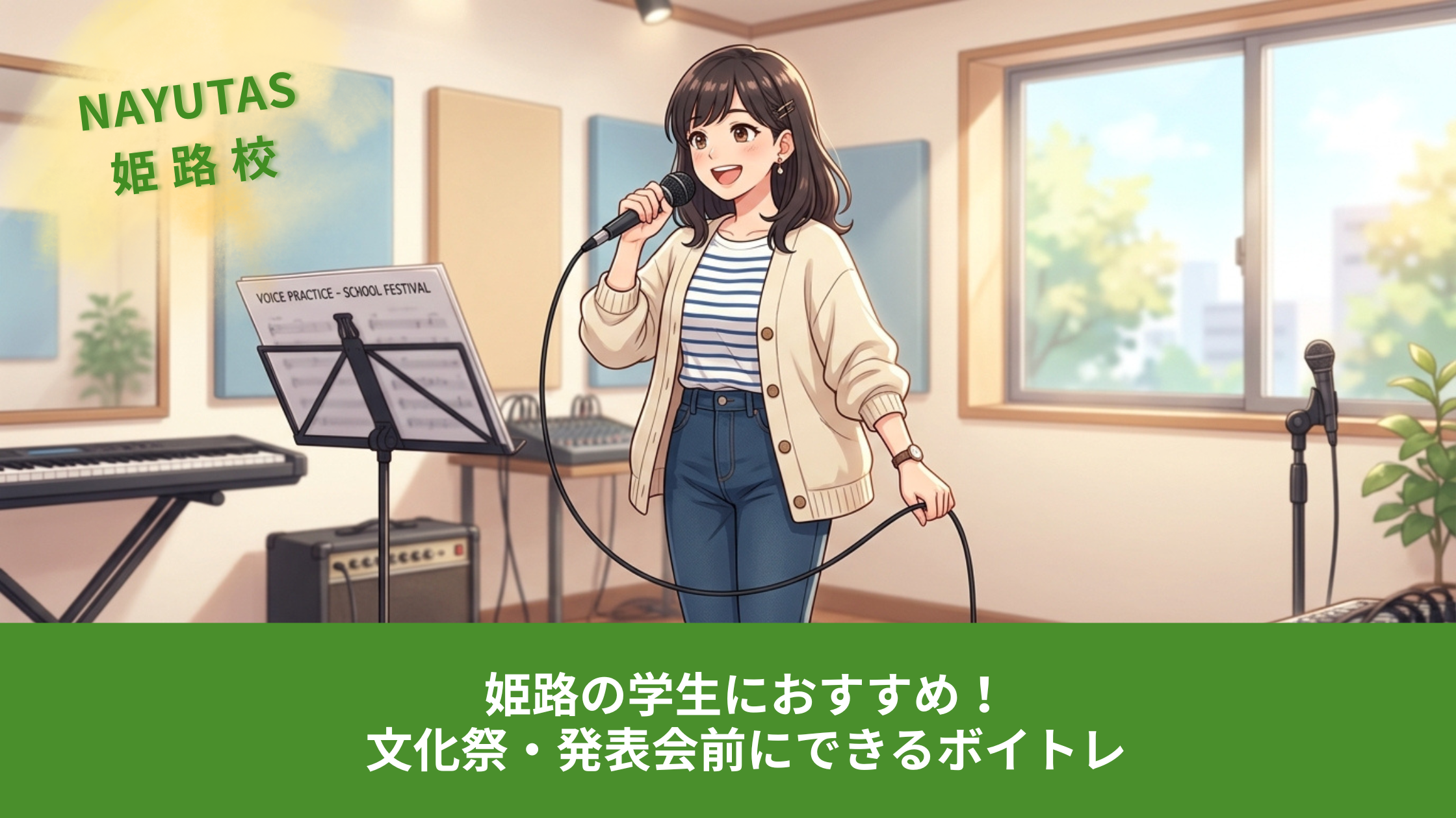 姫路の学生におすすめ！文化祭・発表会前にできるボイトレ