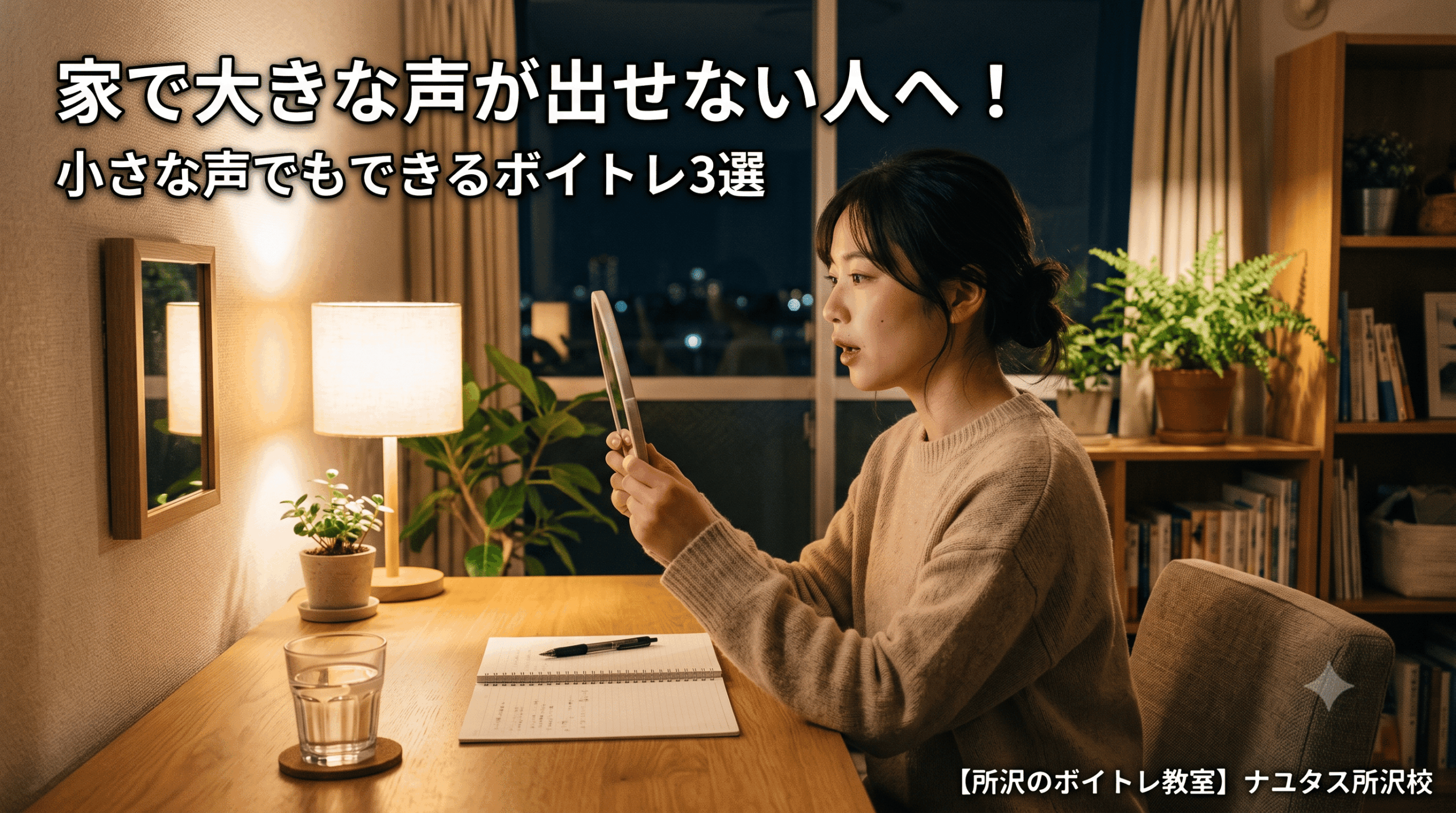 家で大きな声が出せない人へ！小さな声でもできるボイトレ3選【所沢のボイトレ教室】ナユタス所沢校
