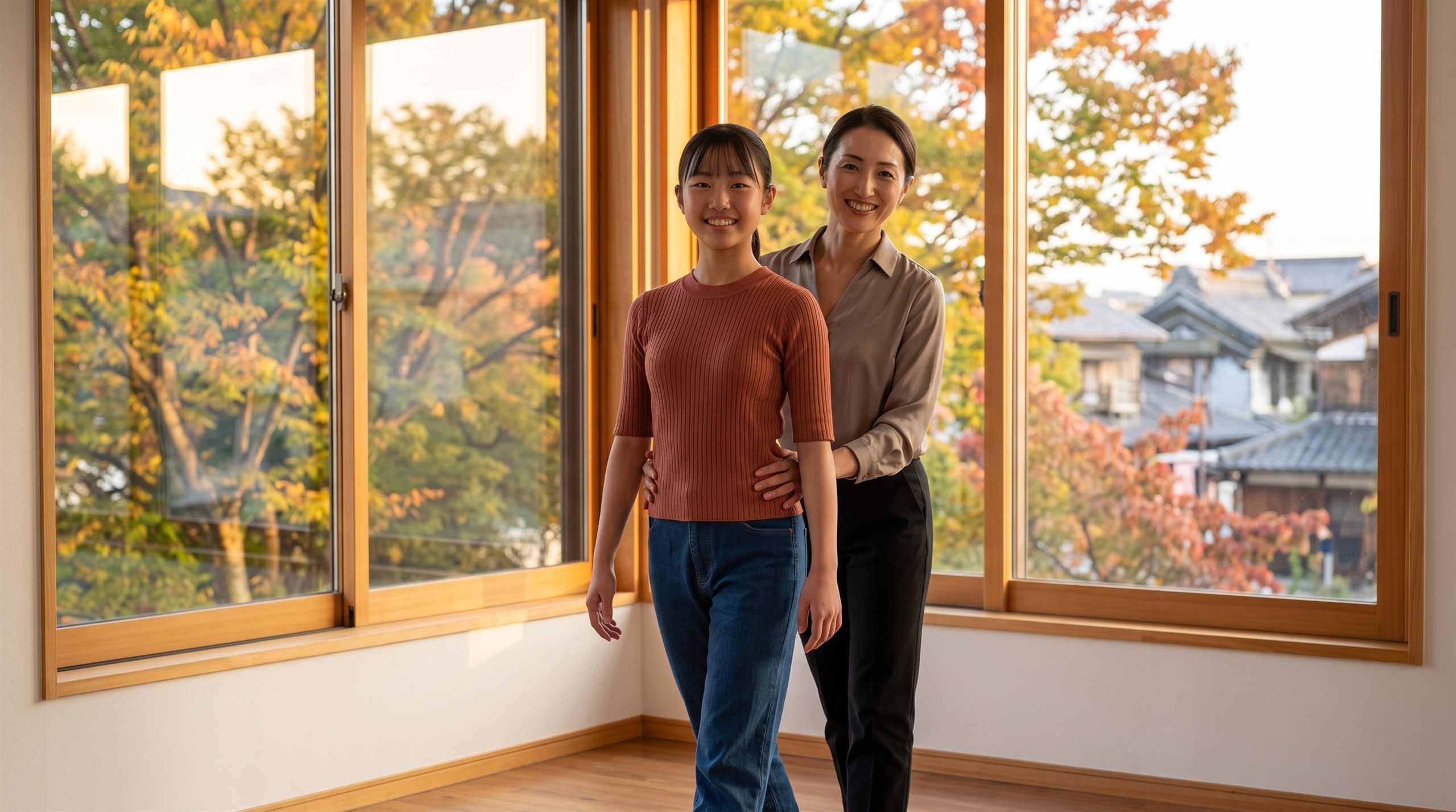 お囃子のリズムに合わせて姿勢と重心移動を練習するダンスレッスンの様子