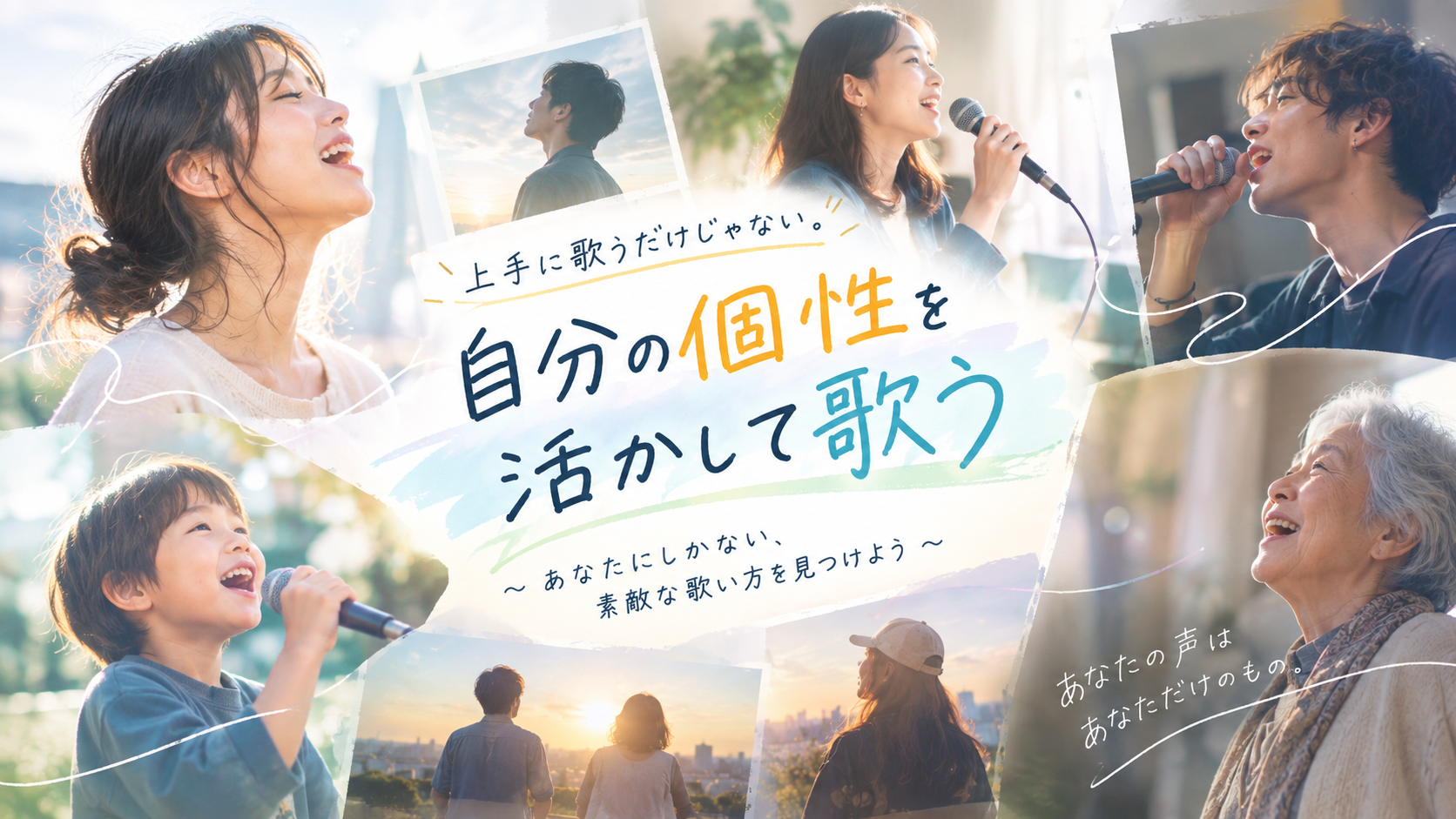 「上手に歌う」だけじゃない。自分の個性を見つけよう👀