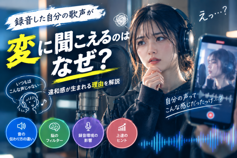 録音した自分の歌声が変に聞こえるのはなぜ？