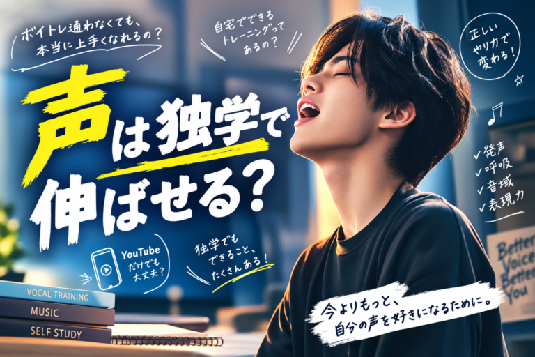 声は独学で伸ばせる？でもね、ちょっとだけコツがいるんです。【栄のボイトレならナユタス栄校】