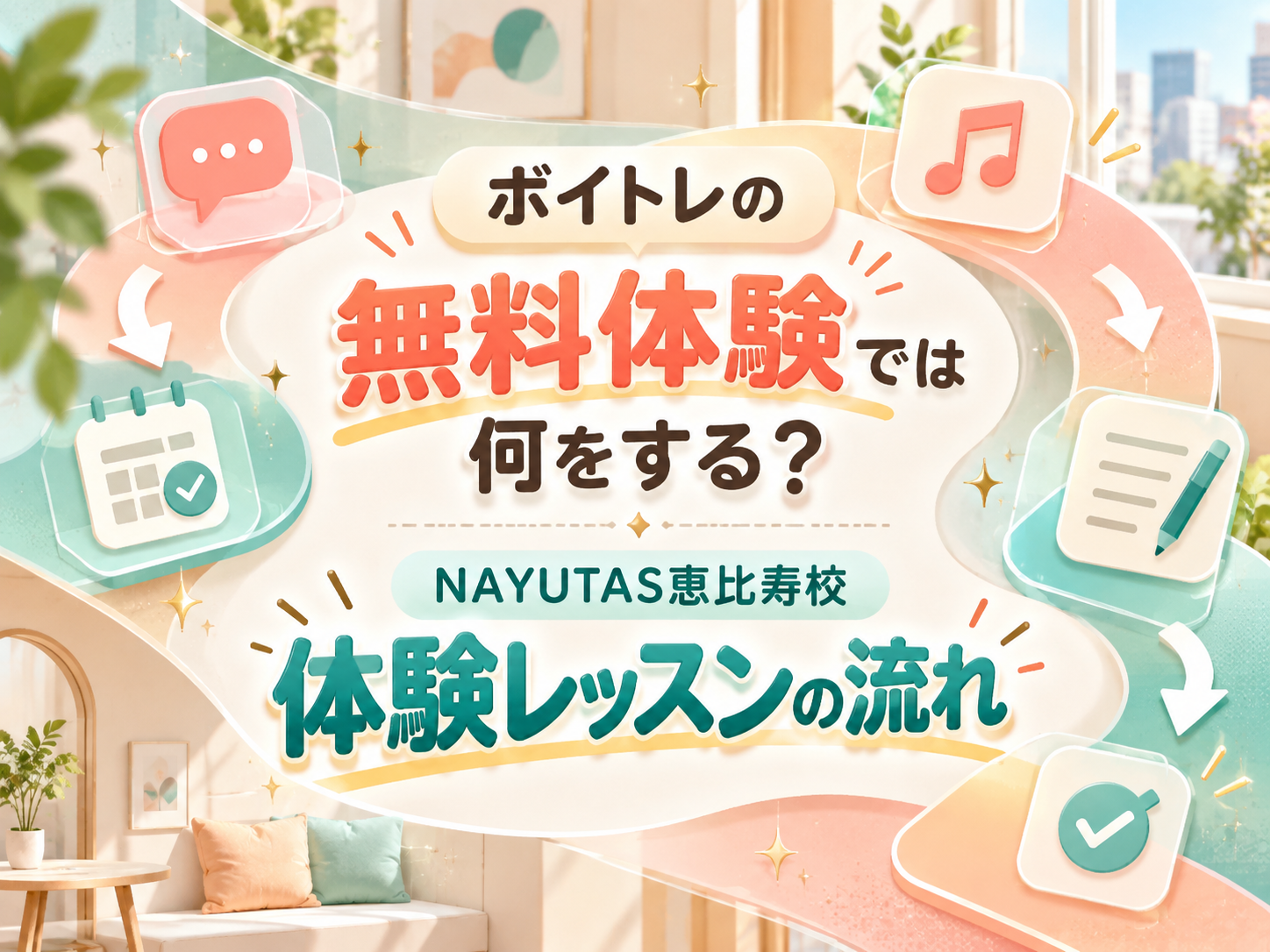 ボイトレの無料体験では何をする？NAYUTAS恵比寿校体験レッスンの流れ｜NAYUTAS恵比寿校
