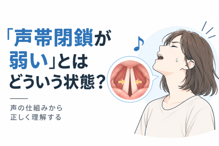 「声帯閉鎖が弱い」とはどういう状態？ - NAYUTAS水戸校(助川)