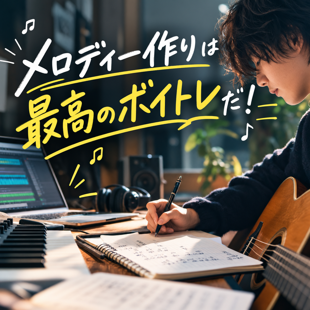 歌がもっと自由になる作曲入門。メロディー作りは最高のボイトレだ！【栄のボイトレならナユタス栄校】