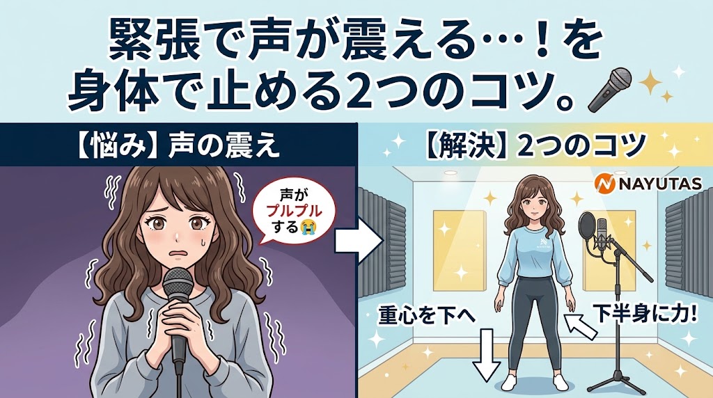 人前で歌うと声や手が震える…！緊張に負けない「身体のスイッチ」の入れ方微調整🎤✨