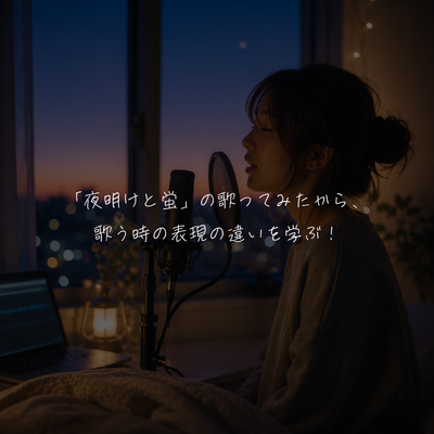 「夜明けと蛍」の歌ってみたから、歌う時の表現の違いを学ぶ！✨