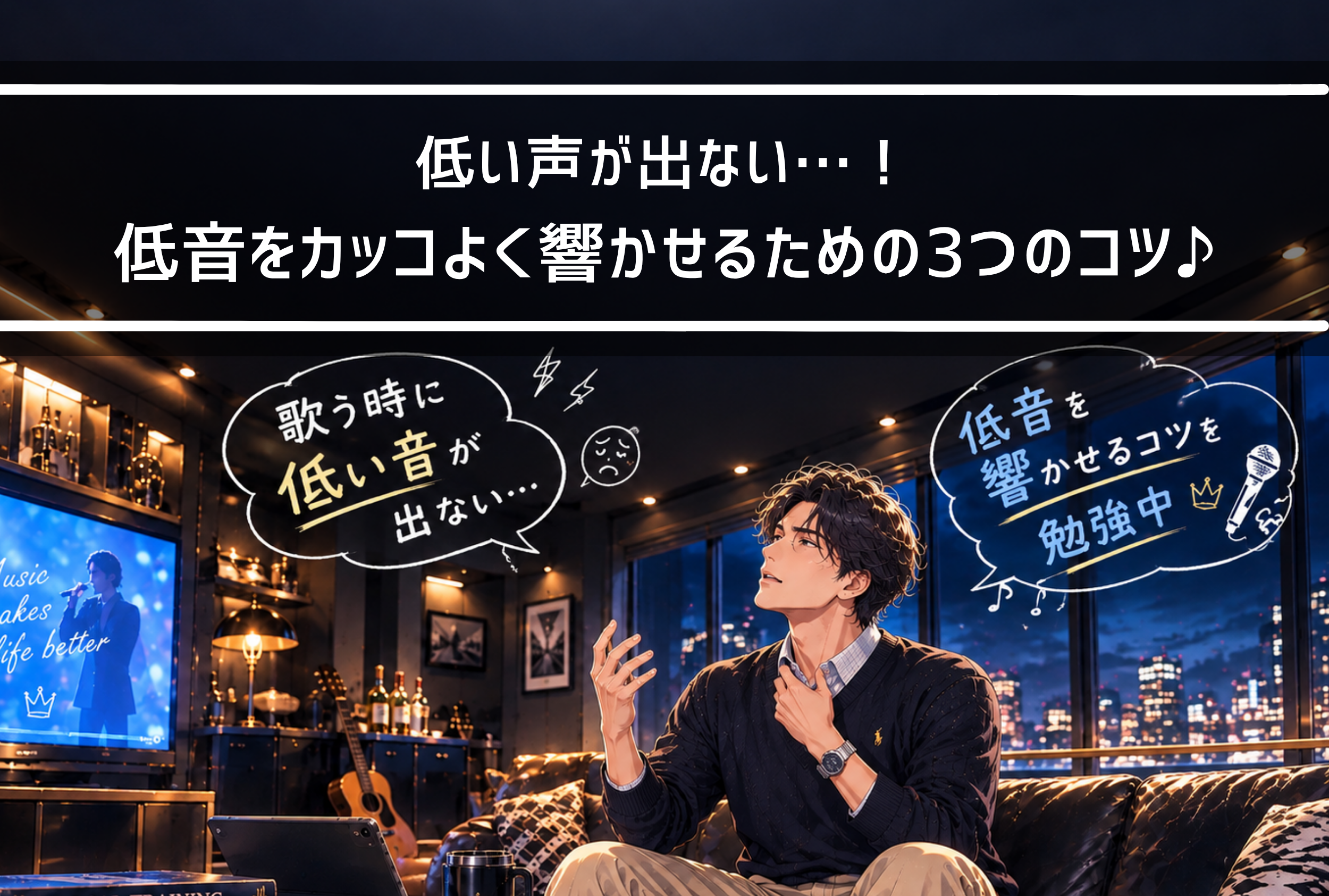【NAYUTAS新山口校】低い声が出ない…！低音をカッコよく響かせるための3つのコツ♪
