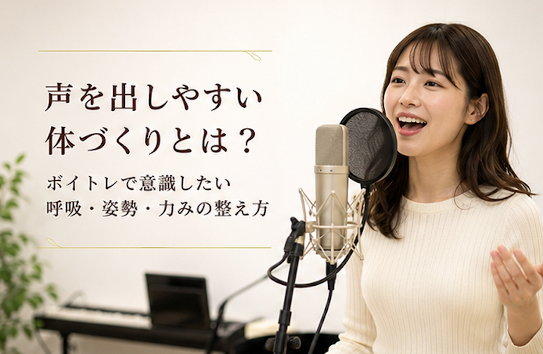 声を出しやすい体づくりとは？ボイトレで意識したい呼吸・姿勢・力みの整え方