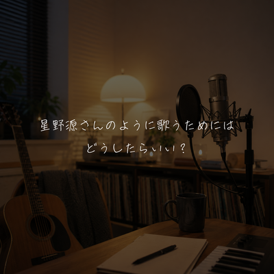 星野源さんのように歌うためにはどうしたらいい？