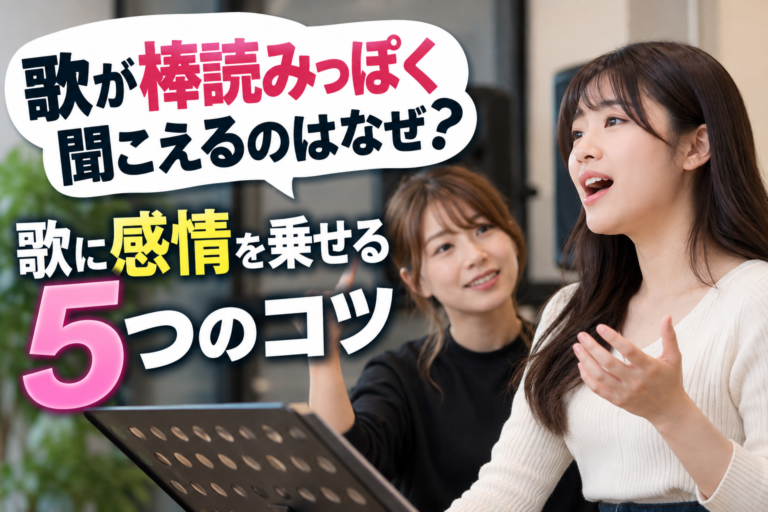 【歌が棒読みっぽく聞こえるのはなぜ？】歌に感情を乗せる5つのコツ｜岡崎市のボイトレ NAYUTAS岡崎校