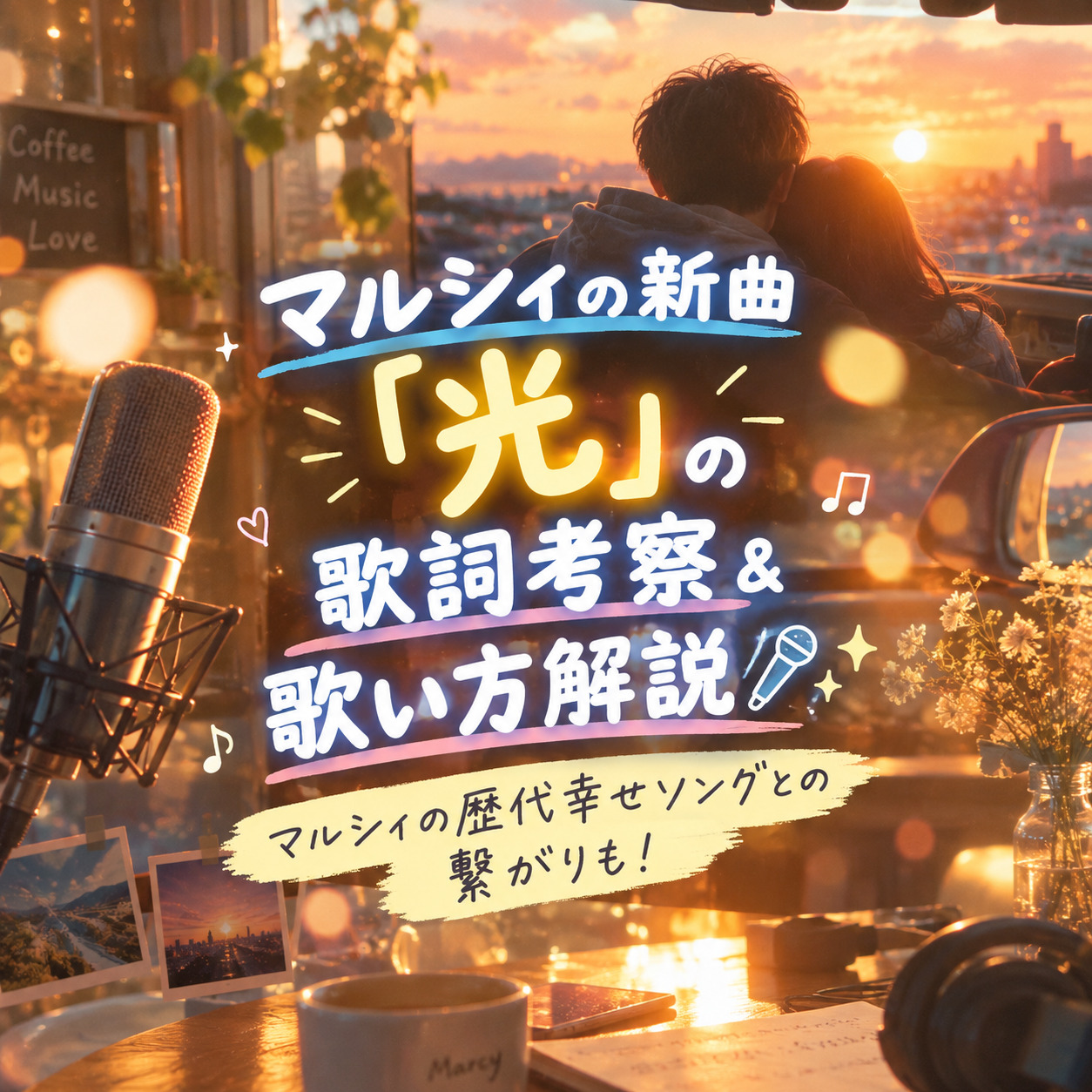 マルシィの新曲「光」の歌詞考察＆歌い方解説🎤✨マルシィの歴代幸せソングとの繋がりも！