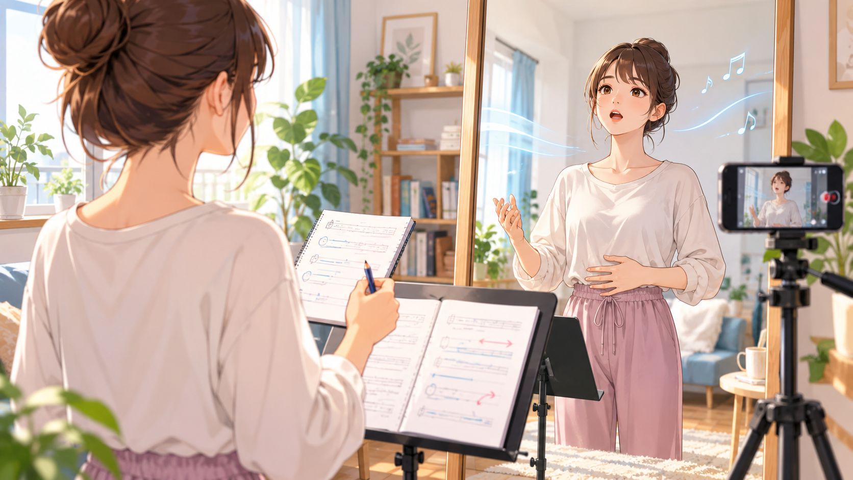 息が続かない人へ|歌う前にブレス位置を決める