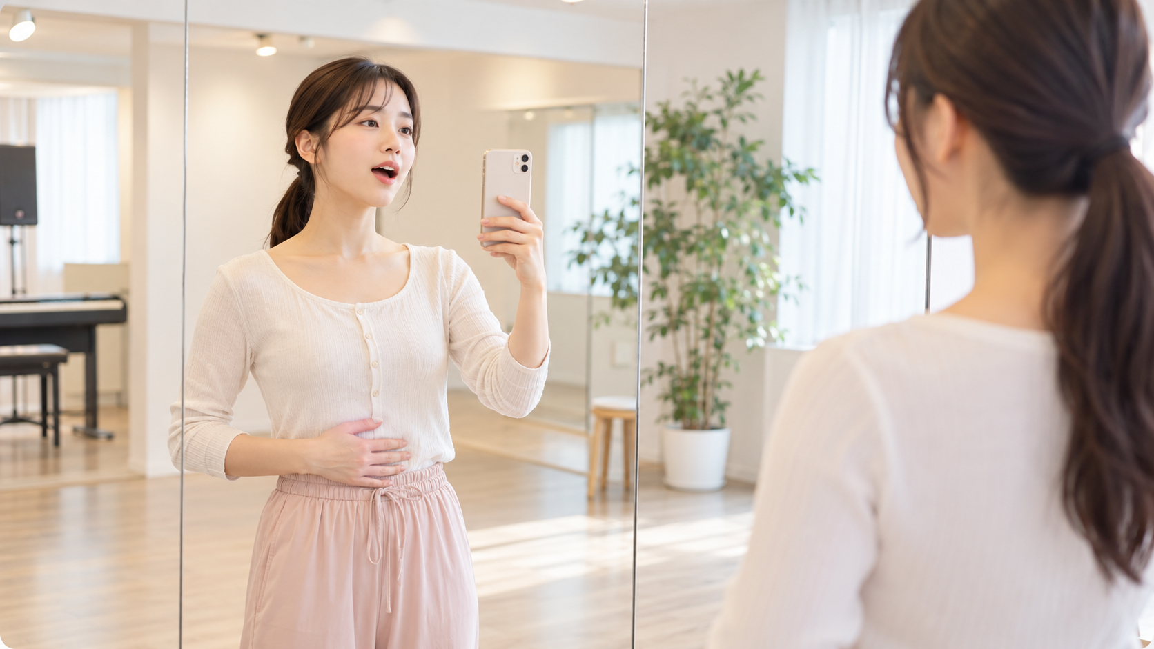 カラオケで音程が下がる人へ|基準音を聞いて最初の一音をそろえる
