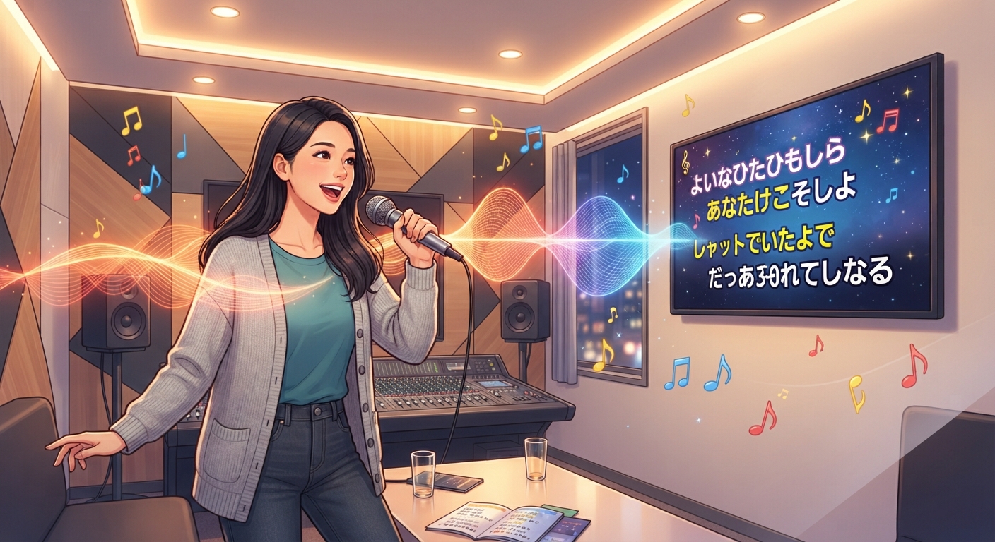 【カラオケのコツ】一気に上手く聞こえる！音程とリズムの安定術
