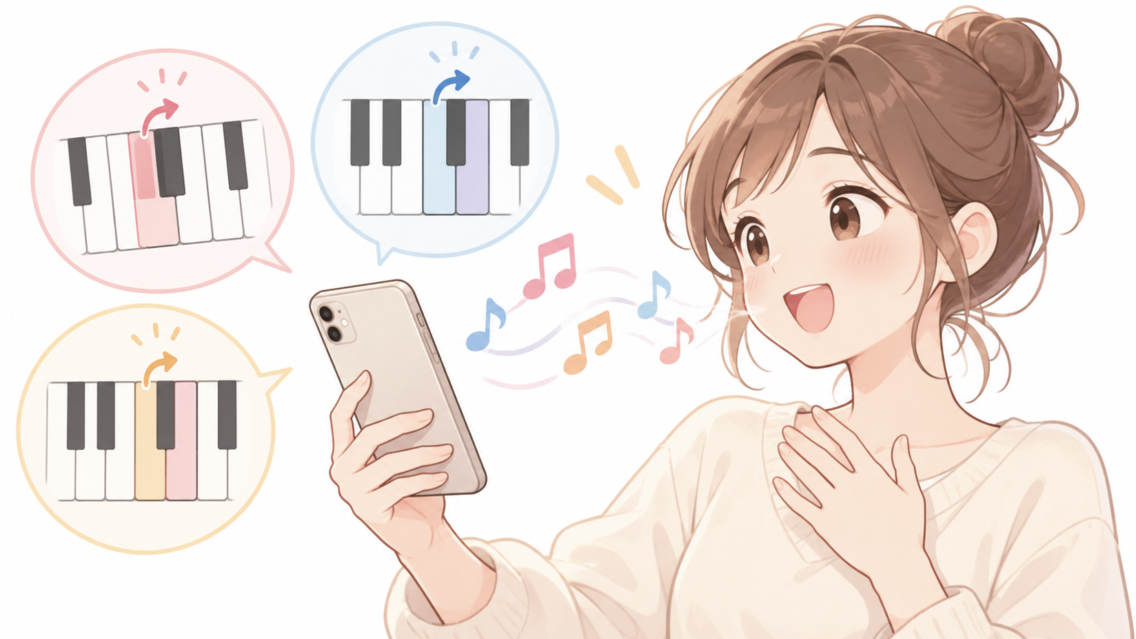 半音が苦手な人へ！ピアノアプリでできる音程トレーニング☆NAYUTAS（ナユタス）香川高松校 ボイストレーニング
