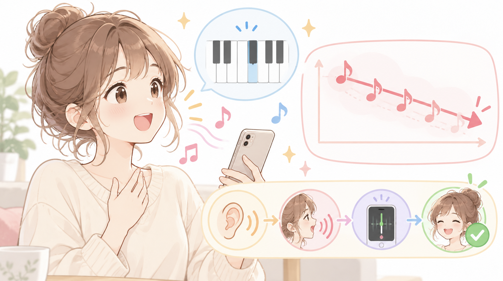 歌うと音程がだんだん下がるのはなぜ？「フラット癖」を直す自宅練習☆NAYUTAS（ナユタス）香川高松校 ボイストレーニング
