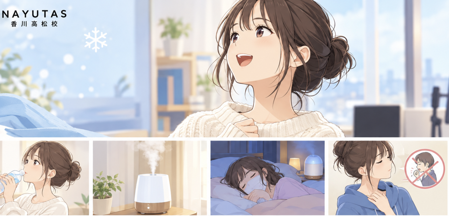 寒くなると声が出にくい…乾燥シーズンに気をつけたい喉のケアと声の準備☆NAYUTAS（ナユタス）香川高松校 ボイストレーニング