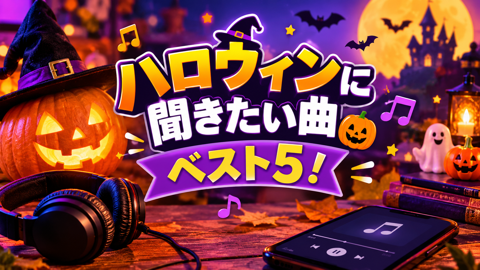 [ナユタス江坂]ハロウィンに聞きたい曲ベスト5！🎃