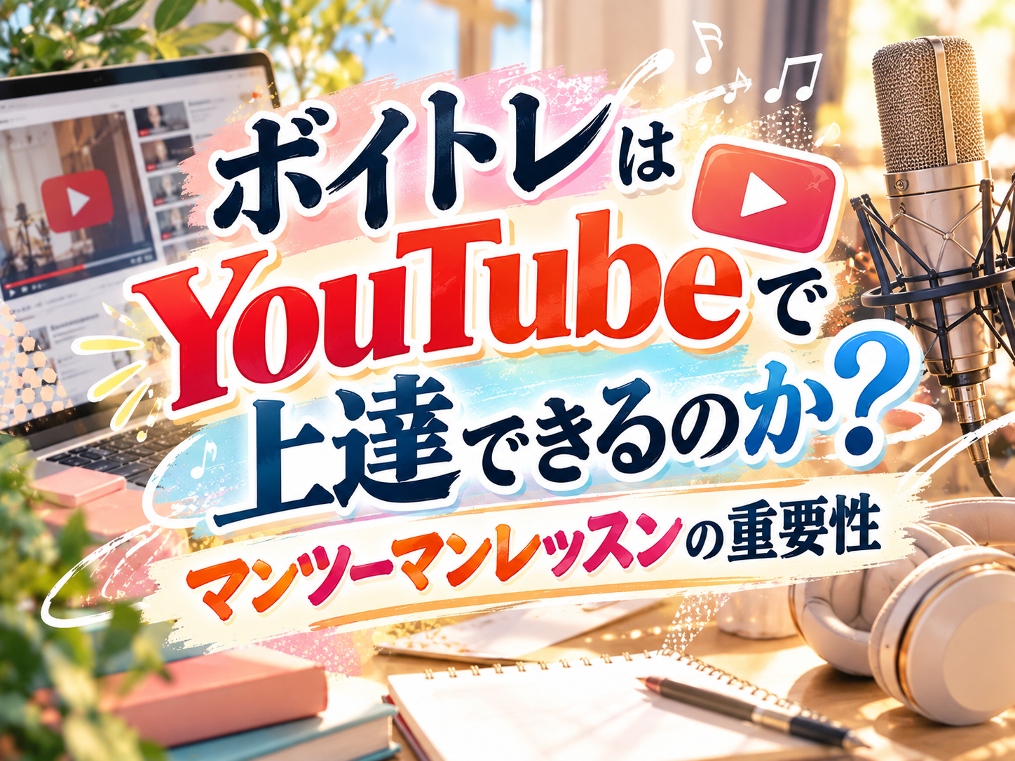 ボイトレはYouTubeで上達できるのか？マンツーマンレッスンの重要性｜NAYUTAS恵比寿校