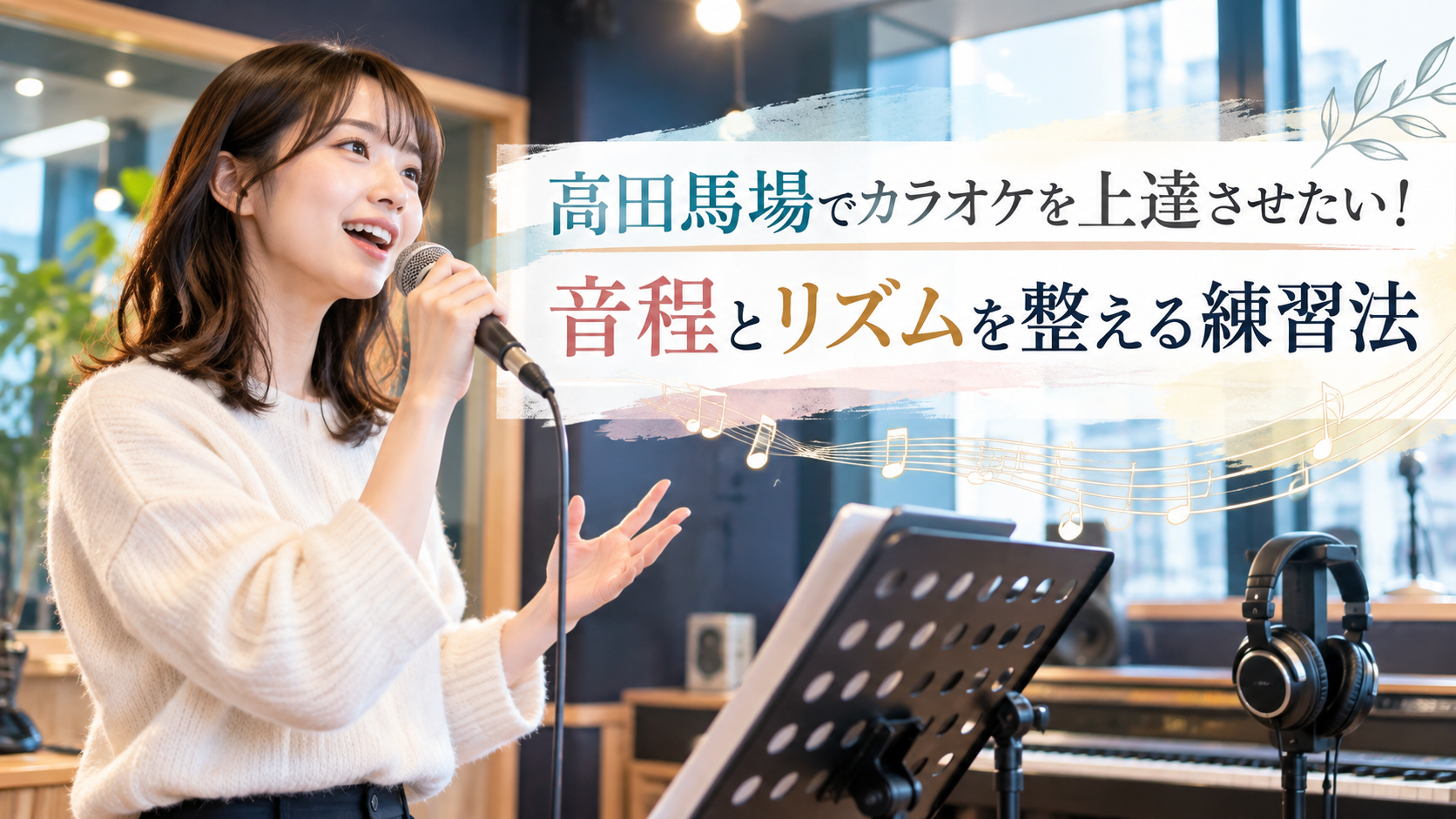 高田馬場でカラオケを上達させたい！音程とリズムを整える練習法